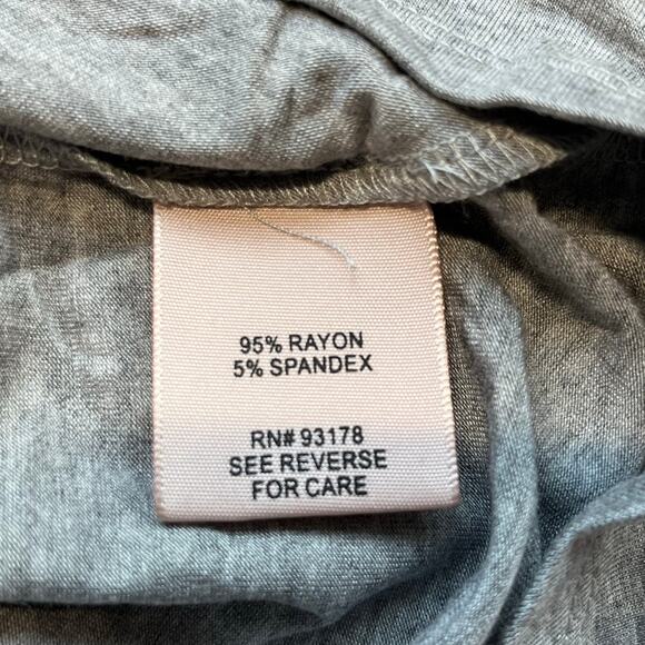 Philosophy Anthropologie Mist Grey Hi-Low Trapeze T-Shirt Dress NWT XL - Picture 10 of 11